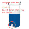 00041224 Sport 2 Gallon Water Jug with Hooks Majestic Blue