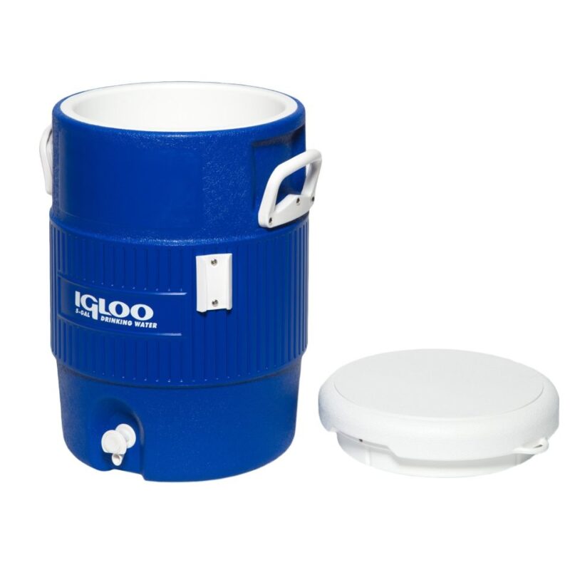 Igloo 5 Gallon Seat Top w/cup dispenser – Blue – Go Outdoor