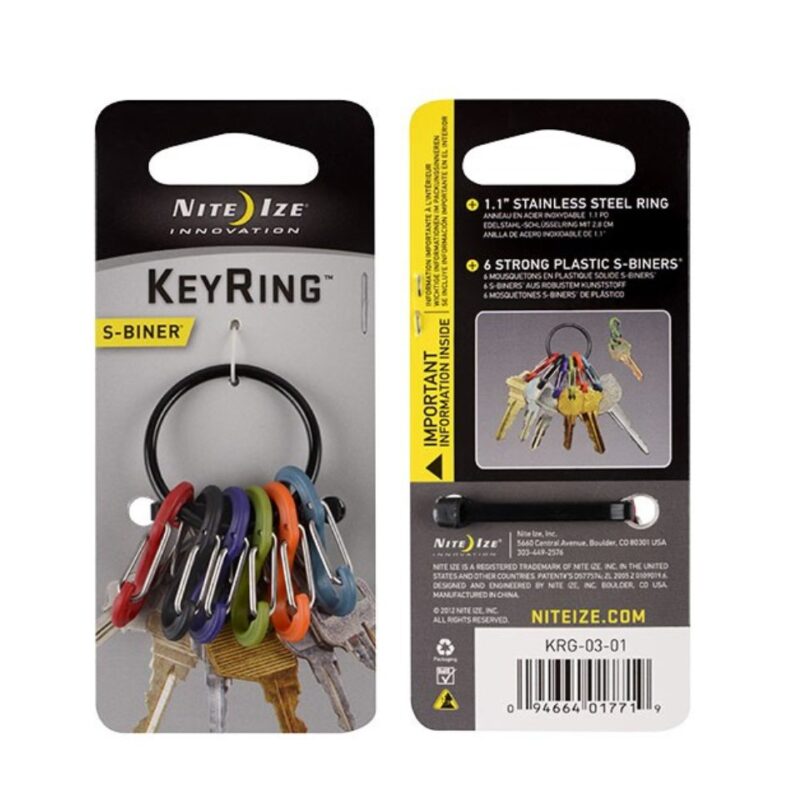 Nite Ize Key Ring Black – Go Outdoor